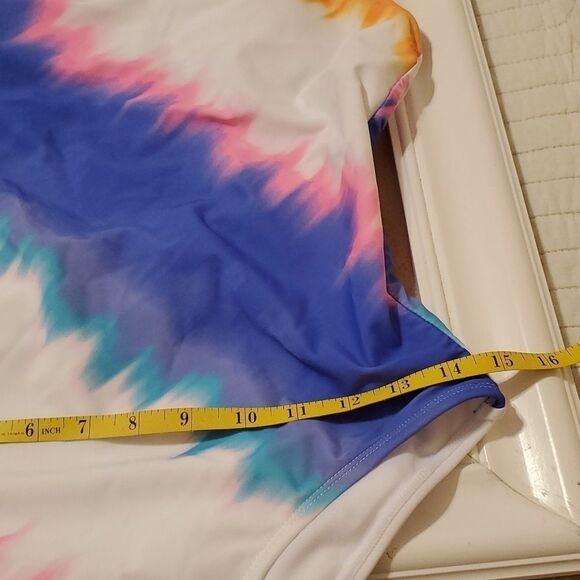NWT Decree tie dyed one piece swimsuit size Medium - Picture 8 of 9